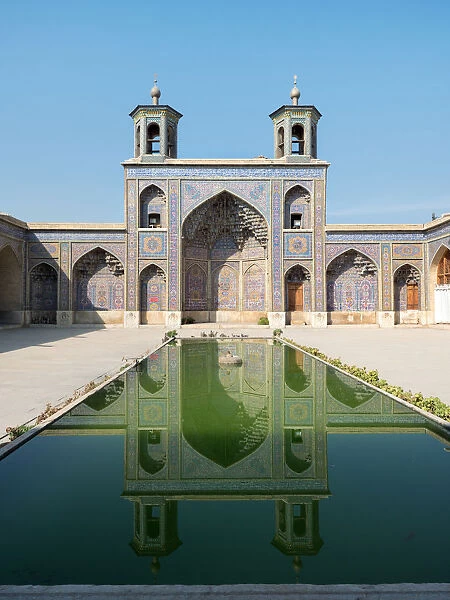 Nasir ol Molk mosque pool, Shiraz, Iran