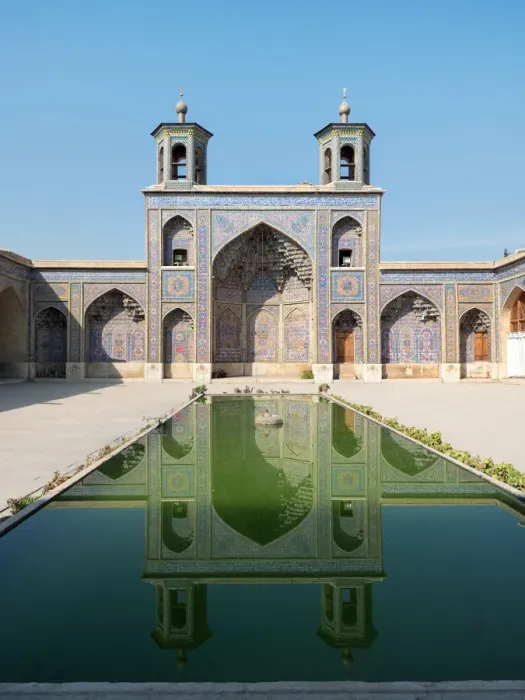 Framed Print : Nasir ol Molk mosque pool, Shiraz, Iran Framed Print : Nasir ol Molk mosque pool, Shiraz, Iran