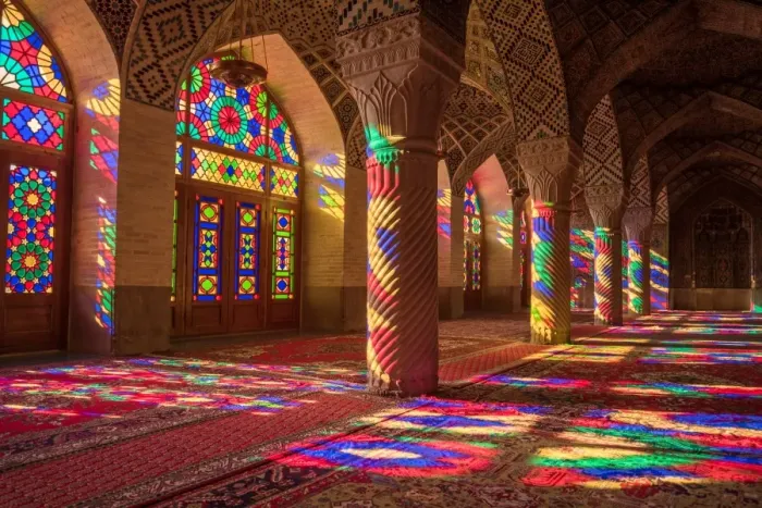 Framed Print : Nasir ol Molk Mosque in Shiraz, Iran Framed Print : Nasir ol Molk Mosque in Shiraz, Iran
