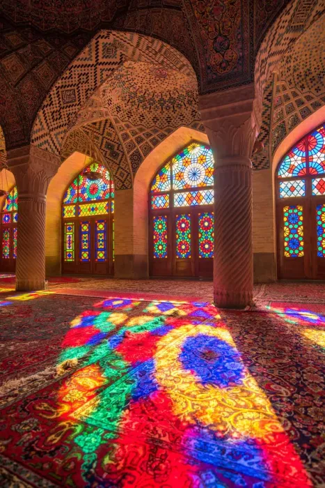 Framed Print : Nasir ol Molk Mosque in Shiraz, Iran Framed Print : Nasir ol Molk Mosque in Shiraz, Iran