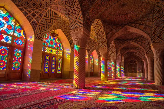 Framed Print : Nasir ol Molk Mosque in Shiraz, Iran Framed Print : Nasir ol Molk Mosque in Shiraz, Iran