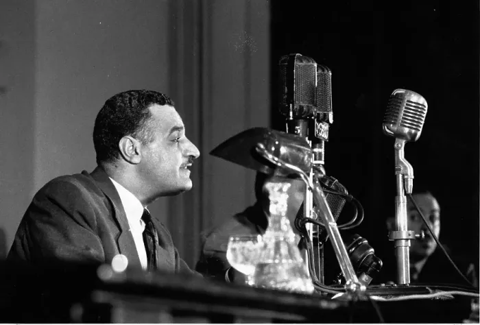 Framed Print : Nasser At Microphone Framed Print : Nasser At Microphone