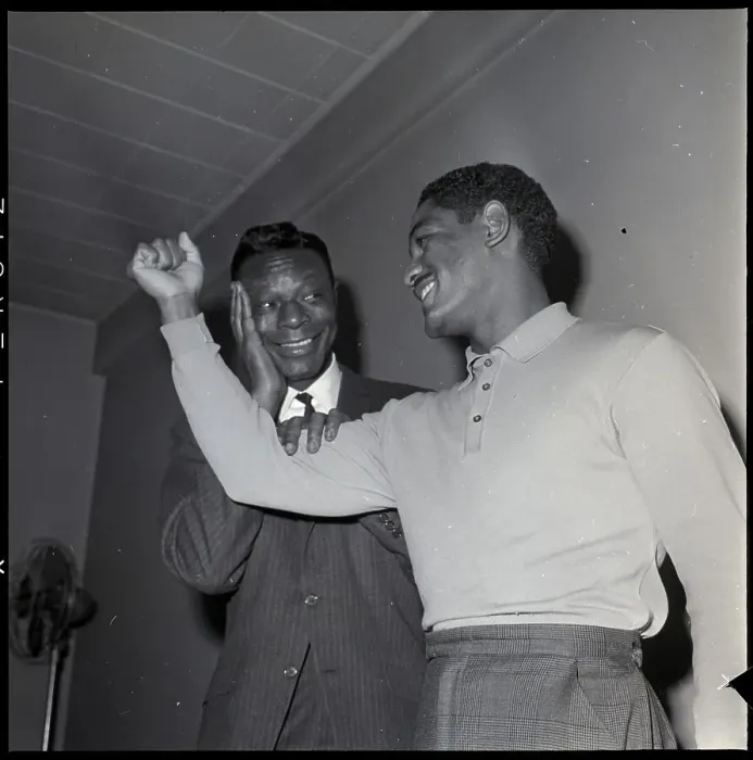 Framed Print : Nat King Cole And Gene Jones Pose Framed Print : Nat King Cole And Gene Jones Pose