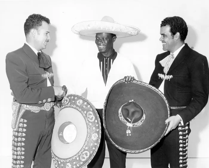 Framed Print : Nat King Cole With Mariachis