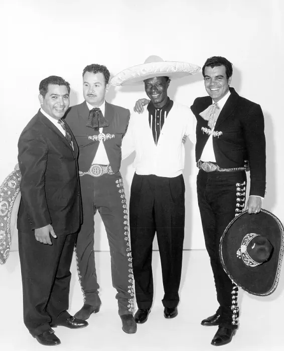 Framed Print : Nat King Cole With Mariachis Framed Print : Nat King Cole With Mariachis
