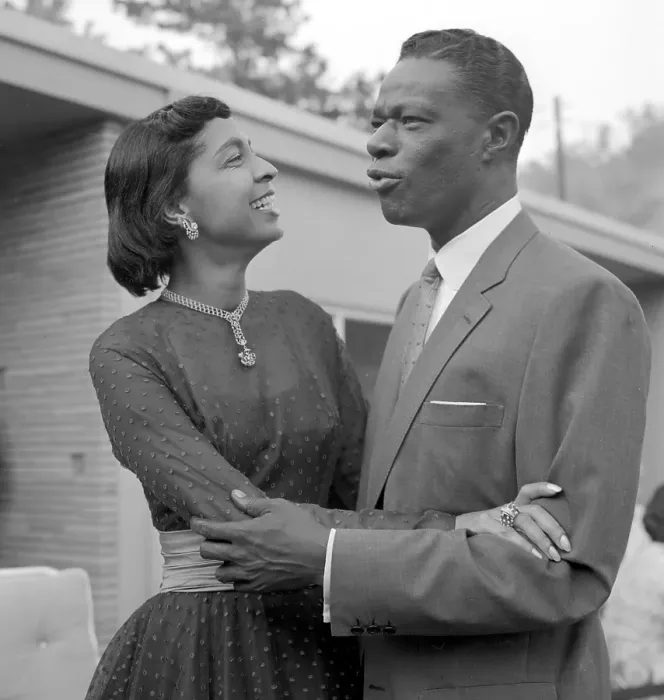 Framed Print : Nat King Cole & Wife Framed Print : Nat King Cole & Wife