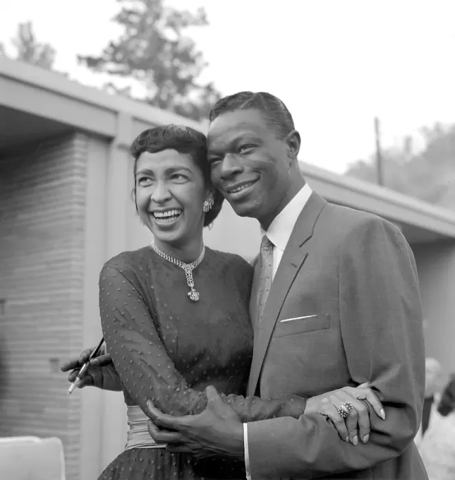 Framed Print : Nat King Cole & Wife Framed Print : Nat King Cole & Wife