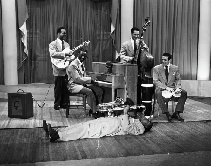 Framed Print : Nat King Cole Witrh Band; One On Floor Framed Print : Nat King Cole Witrh Band; One On Floor