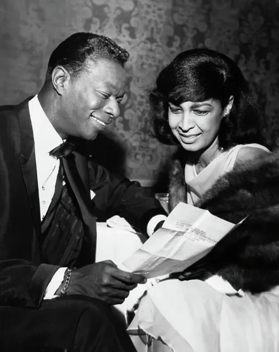 Framed Print : Nat and Maria Cole Conversing Framed Print : Nat and Maria Cole Conversing
