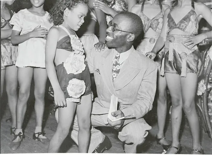 Framed Print : Nat Williams Talking to Young Girl Framed Print : Nat Williams Talking to Young Girl