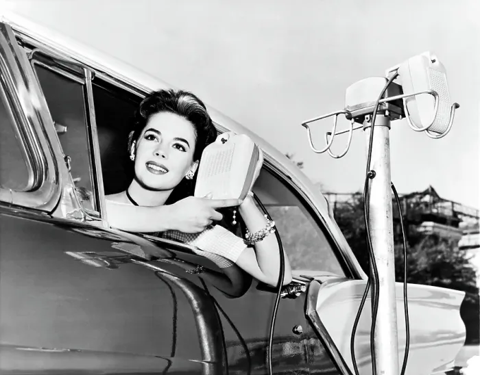 Framed Print : Natalie Wood At A Drive-In