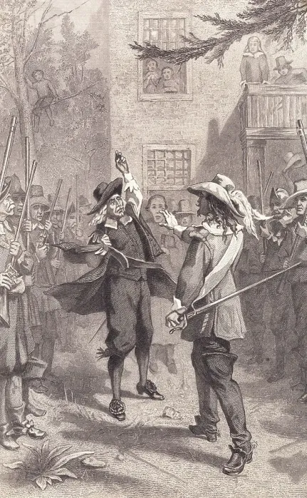Framed Print : Nathaniel Bacon and William Berkeley Disputing Framed Print : Nathaniel Bacon and William Berkeley Disputing
