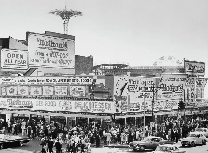 Framed Print : Nathan's Famous Framed Print : Nathan's Famous