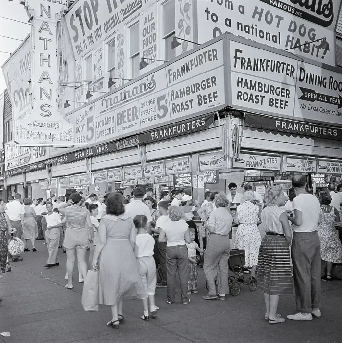 Framed Print : Nathan's Hot Dog Emporium