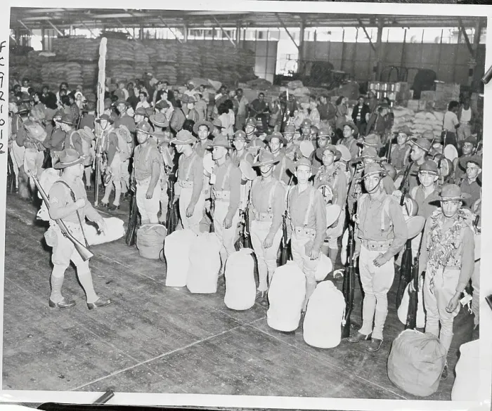 Framed Print : National Guardsmen Arriving for Duty Framed Print : National Guardsmen Arriving for Duty