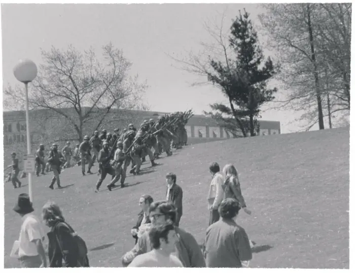 Framed Print : National Guardsmen Forming in Defensive Positions Framed Print : National Guardsmen Forming in Defensive Positions