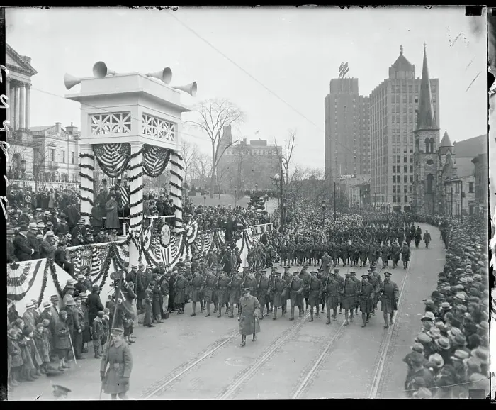 Framed Print : National Guardsmen Marching in a Parade Framed Print : National Guardsmen Marching in a Parade