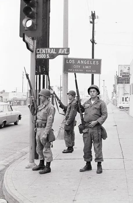 Framed Print : National Guardsmen on Patrol