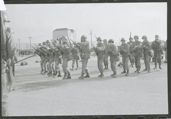 Framed Print : National Guardsmen Training Framed Print : National Guardsmen Training