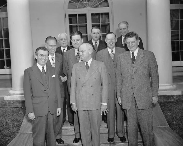 Framed Print : National Mayors Visiting President Truman Framed Print : National Mayors Visiting President Truman