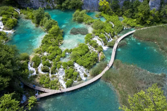 Framed Print : National park Plitvicer lakes, Lika-Senj, Croatia