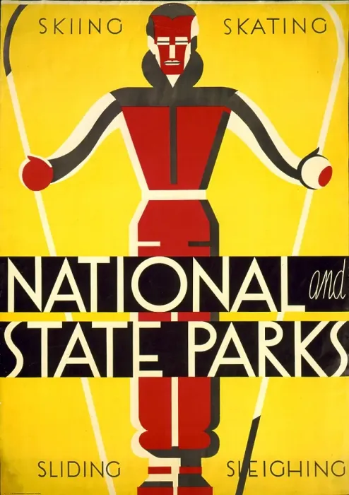Framed Print : National and State Parks Promotional Poster Framed Print : National and State Parks Promotional Poster