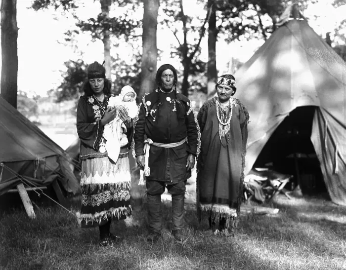 Framed Print : Native American Family Framed Print : Native American Family