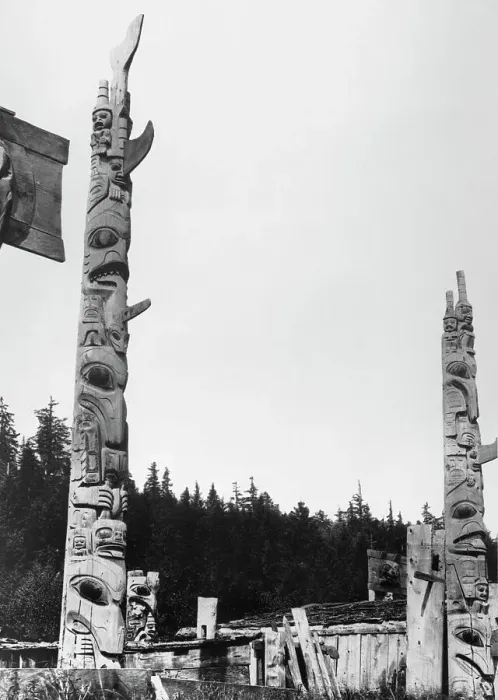 Framed Print : Native American Totem Poles In B.C Framed Print : Native American Totem Poles In B.C