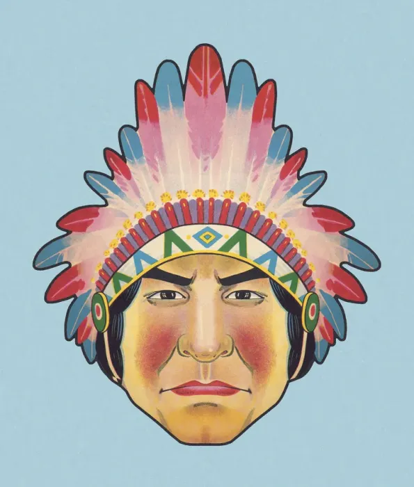 Framed Print : Native American Wearing Headdress Framed Print : Native American Wearing Headdress