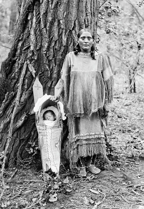Framed Print : Native American Woman and Baby in Cradleboard Framed Print : Native American Woman and Baby in Cradleboard