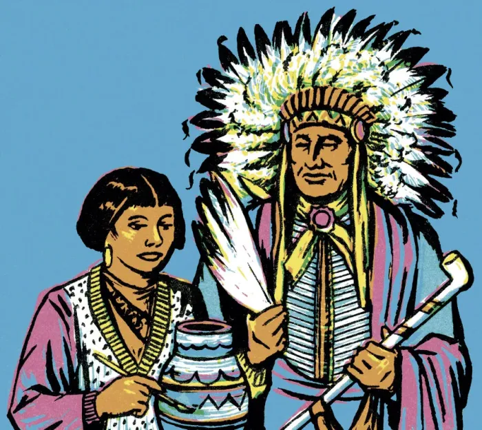Framed Print : Two Native Americans Framed Print : Two Native Americans