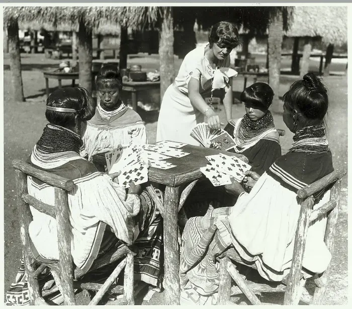 Framed Print : Native Americans Playing Cards Framed Print : Native Americans Playing Cards