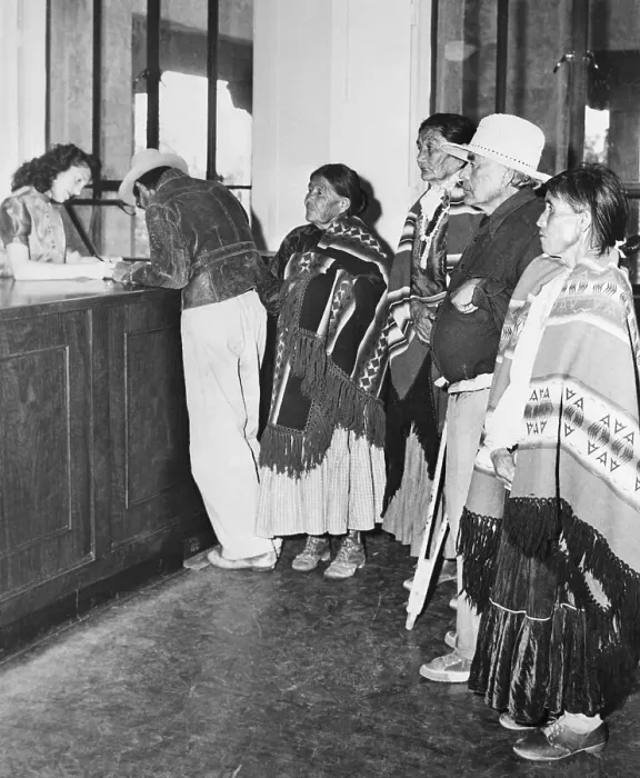 Framed Print : Native Americans Register To Vote Framed Print : Native Americans Register To Vote