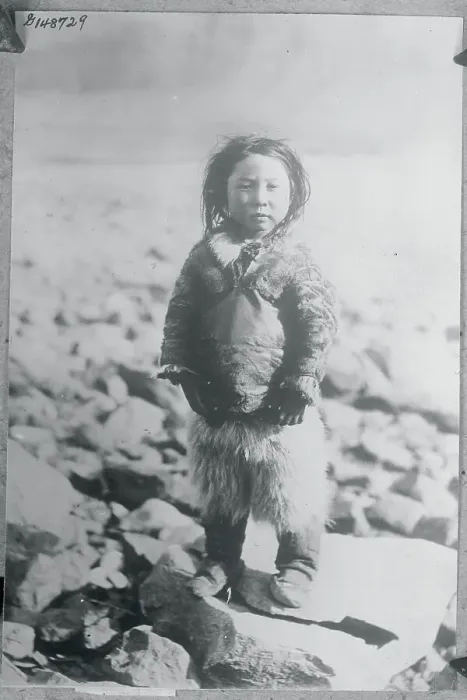 Framed Print : Native Esquiman Child Outdoors Framed Print : Native Esquiman Child Outdoors