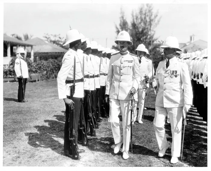 Framed Print : Native police In Nassau, Bahamas Framed Print : Native police In Nassau, Bahamas
