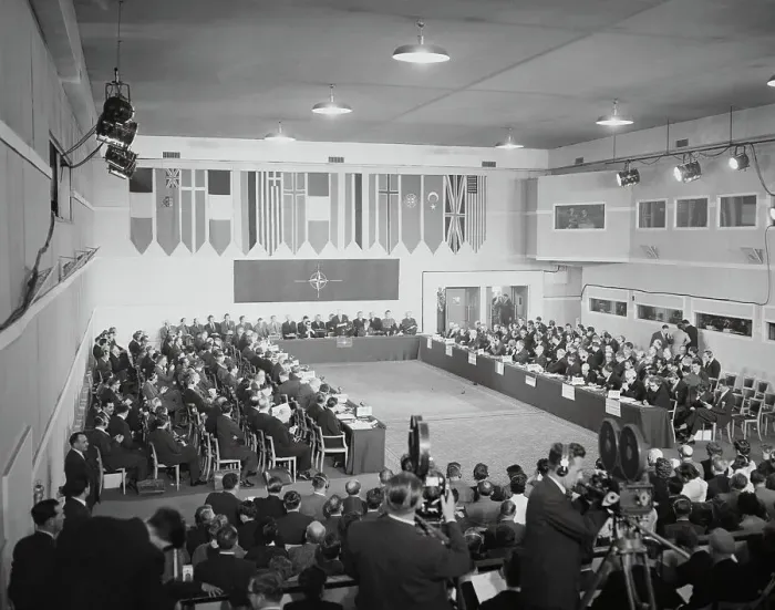 Framed Print : NATO Ministerial Council in Session Framed Print : NATO Ministerial Council in Session