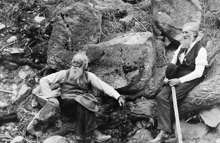 Framed Print : Naturalists John Burroughs and John Muir Framed Print : Naturalists John Burroughs and John Muir