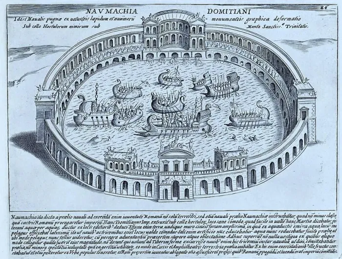 Framed Print : The Naumachia of Domitian. A naumachia refers to the depiction of a naval battle among the Romans, but also to the places where such exhibitions took place, historical Rome, Italy, digital reproduction of a 17th century original Framed Print : The Naumachia of Domitian. A naumachia refers to the depiction of a naval battle among the Romans, but also to the places where such exhibitions took place, historical Rome, Italy, digital reproduction of a 17th century original
