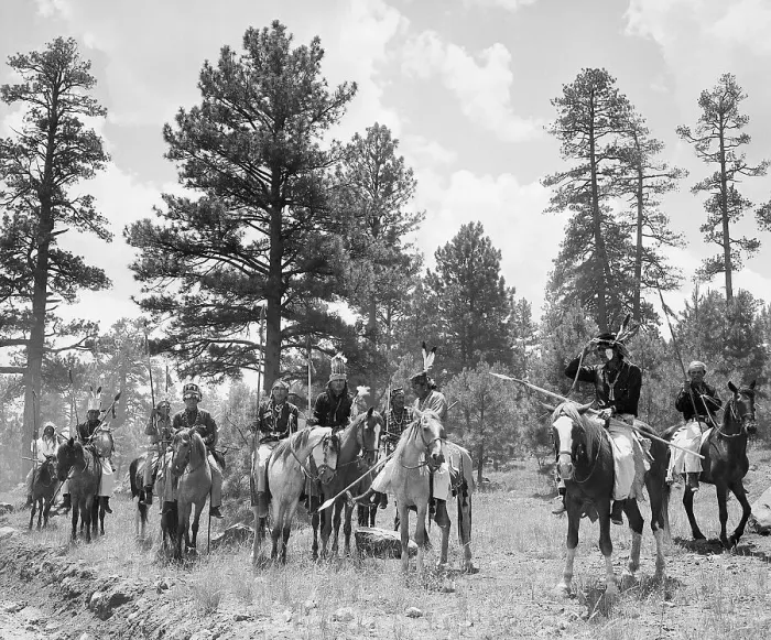 Framed Print : Navajo Warriors in Fighting Gear Framed Print : Navajo Warriors in Fighting Gear