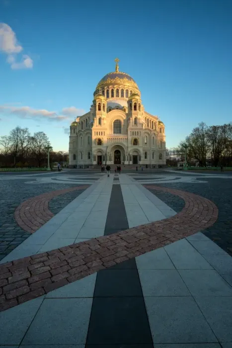 Framed Print : The Naval Cathedral of Saint Nicholas in Kronstadt