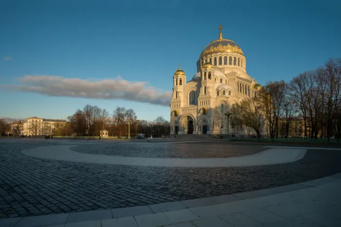 Framed Print : The Naval Cathedral of Saint Nicholas in Kronstadt