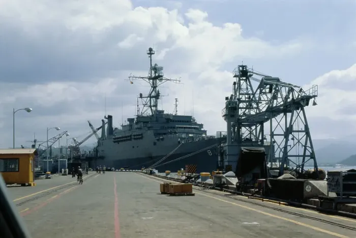 Framed Print : US Naval Ship Repair Facility Framed Print : US Naval Ship Repair Facility