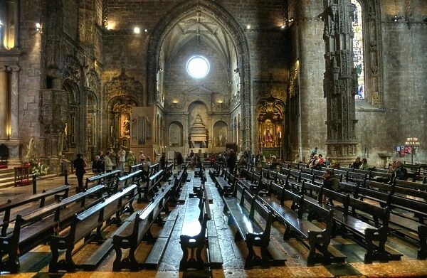 Nave of the JerAonimos Monastery, Lisbon - Portugal