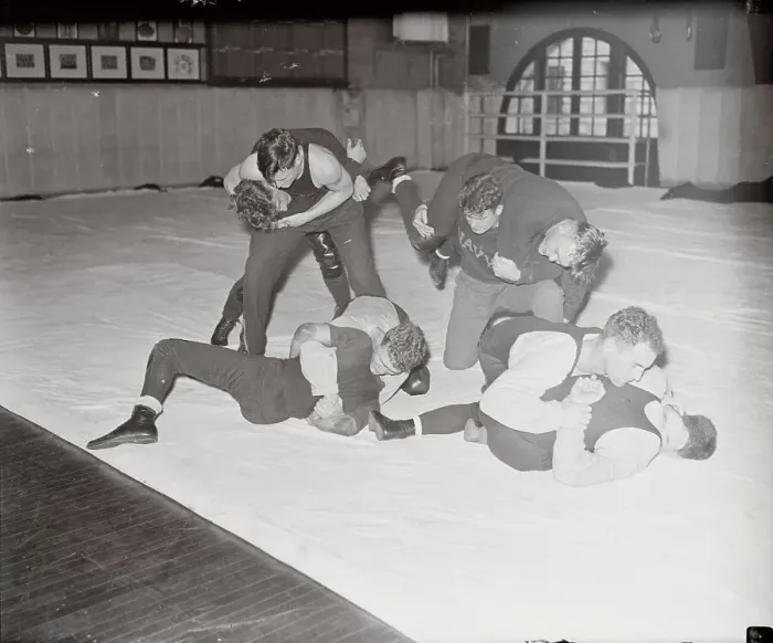 Framed Print : Navy Cadets Wrestling Framed Print : Navy Cadets Wrestling