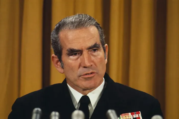 Framed Print : Navy Chief Elmo R. Zumwalt Jr. at Podium Framed Print : Navy Chief Elmo R. Zumwalt Jr. at Podium