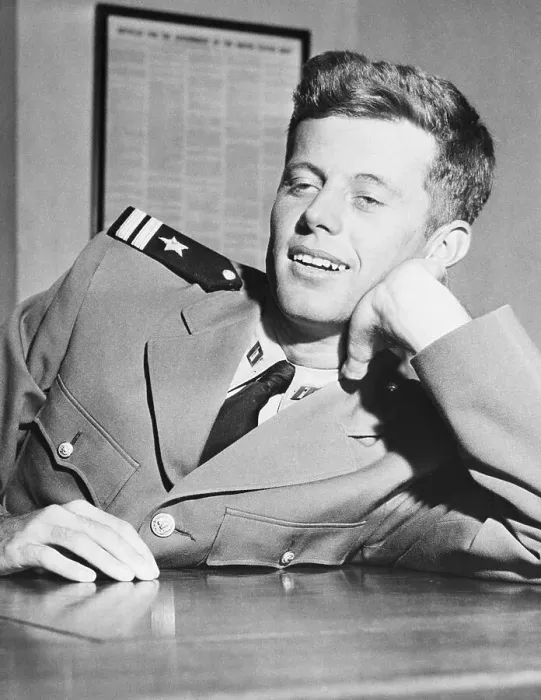 Framed Print : Navy Lieutenant John F. Kennedy Leaning On Arm Framed Print : Navy Lieutenant John F. Kennedy Leaning On Arm