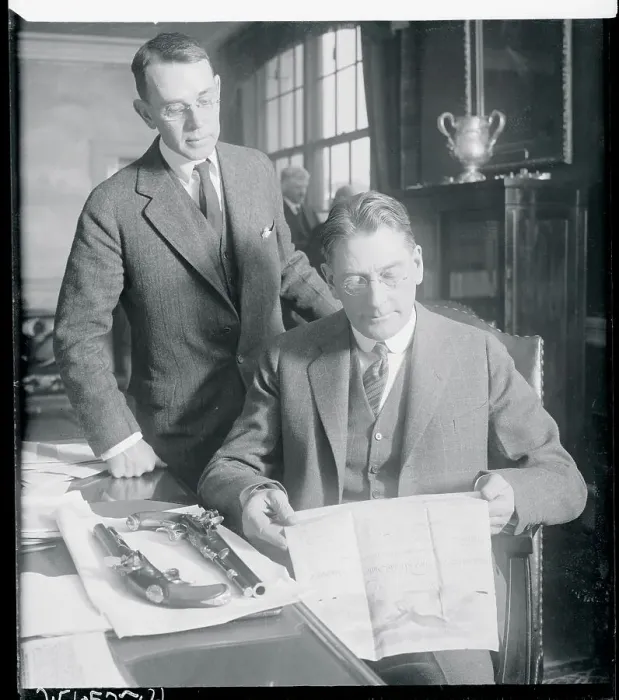 Framed Print : Navy Officials Examining Unearthed Relics Framed Print : Navy Officials Examining Unearthed Relics