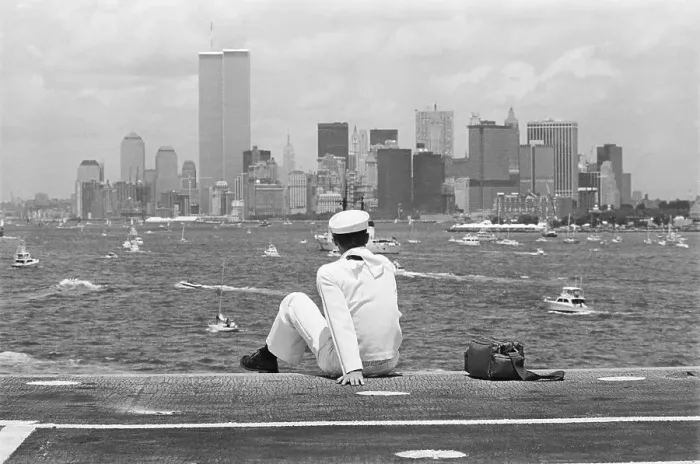 Framed Print : Navy Sailor On Deck Of Aircraft Carrier