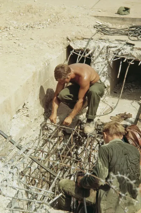 Framed Print : Navy Seabees, Vietnam War Framed Print : Navy Seabees, Vietnam War