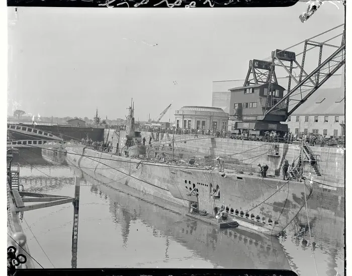 Framed Print : Navy Submarine Squalus at Port Framed Print : Navy Submarine Squalus at Port